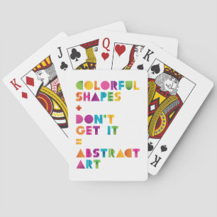 Abstracte kunst speelkaarten