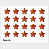 Abstracte kunst ster sticker (Vel)