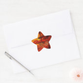 Abstracte kunst ster sticker (Envelop)