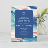 Abstracte Kunst Ster van David Aangepaste Bar Mits Kaart (Staand voorkant)