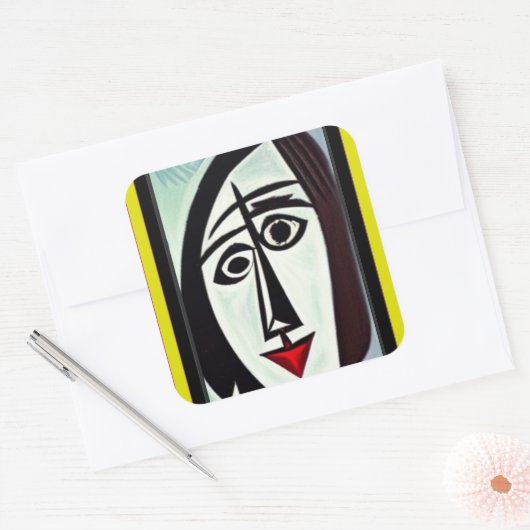 Abstracte Kunst Sticker (Envelop)