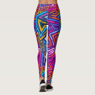Abstracte kunst - Streetart Leggings - Geometrisch