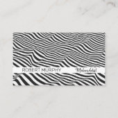 Abstracte kunst | Stripes Wave Visitekaartje (Voorkant)