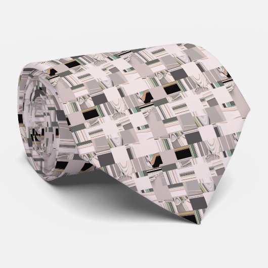 Abstracte kunst stropdas (Opgerold)