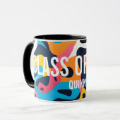 Abstracte kunst student Afstuderen klasse van 2025 Mok (Voorkant links)