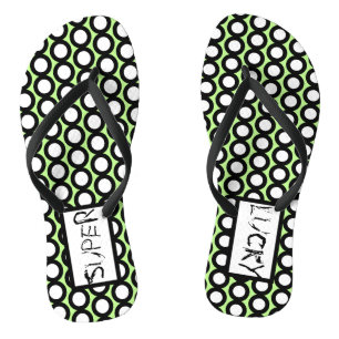 Abstracte Kunst Super Geluks Cirkels Slippers Teenslippers