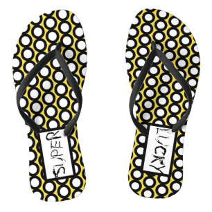 Abstracte Kunst Super Geluks Cirkels Slippers Teenslippers