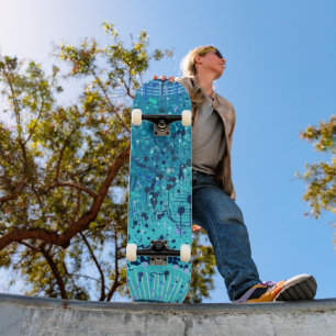 Abstracte Kunst: Symfonie op de Zee Skateboard