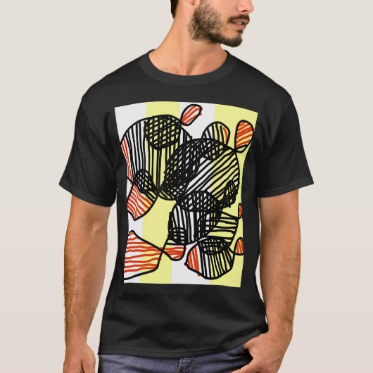 Abstracte kunst t-shirt (Voorkant)