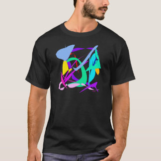 Abstracte kunst t-shirt