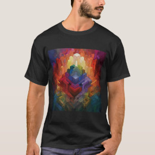 Abstracte kunst t-shirt