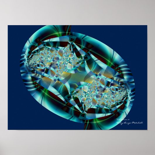 Abstracte kunst Talisman 2 Poster (Voorkant)