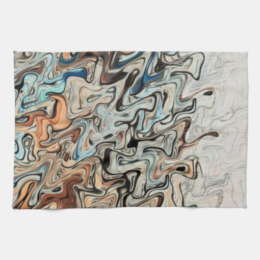 Abstracte kunst theedoek (Horizontaal)