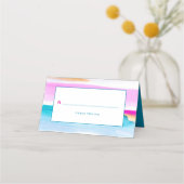 Abstracte kunst tropische getijdenlijnen evenement (Achterkant)