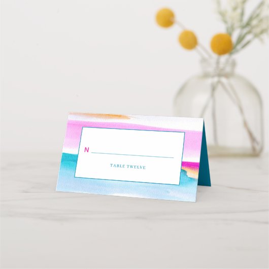 Abstracte kunst tropische getijdenlijnen evenement (Achterkant)