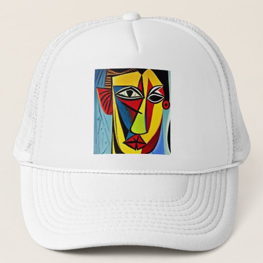 Abstracte Kunst Trucker Hoed Pet (Voorkant)
