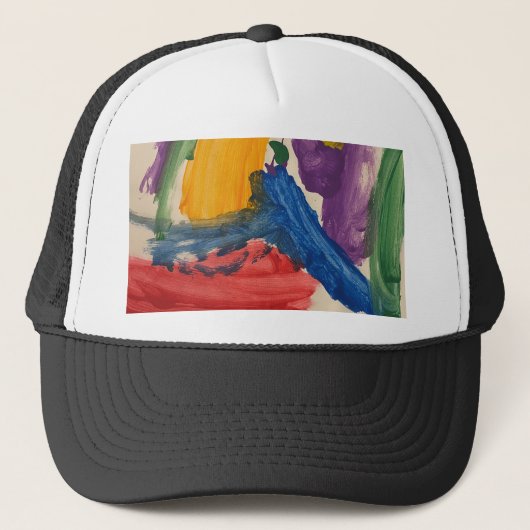 Abstracte Kunst Trucker Pet (Voorkant)