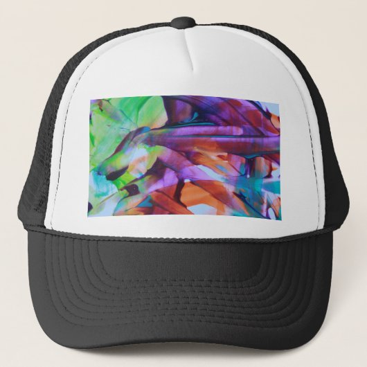 Abstracte Kunst Trucker Pet (Voorkant)