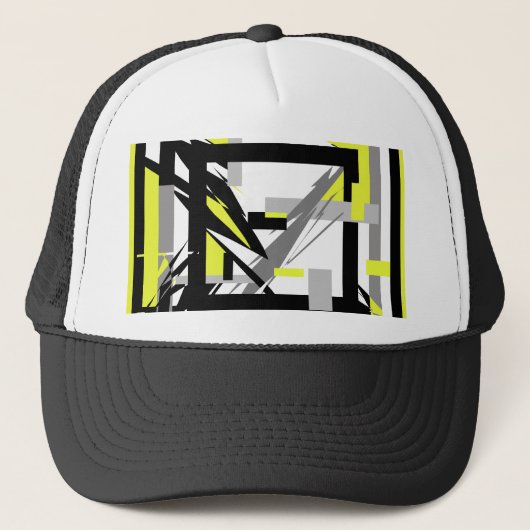 Abstracte Kunst Trucker Pet (Voorkant)