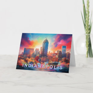 Abstracte kunst uit Indianapolis Kaart