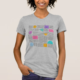 Abstracte Kunst Uniek Authentiek Ontwerp T-shirt