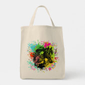 abstracte kunst van Cavallo Tote Bag (Achterkant)