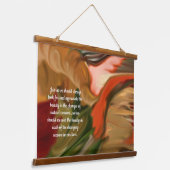 Abstracte kunst van Cornucopia Hangend Wandkleed (Gebogen)