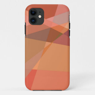Abstracte kunst van Cubisme   Retro Geometric Patt iPhone 11 Hoesje