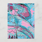 Abstracte kunst van de lenteswatt briefkaart (Voorkant)