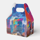 Abstracte Kunst van de Louisville Skyline Bedankdoosjes (Achterkant)