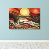 Abstracte kunst van de Zuidwestelijke Skies Canvas Afdruk (Insitu (Houten vloer))