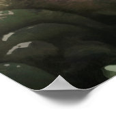 Abstracte kunst van een passievloer poster (Hoek)