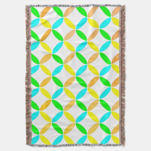 Abstracte kunst van Ellipse Pattern Deken (Voorkant Verticaal)