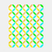 Abstracte kunst van Ellipse Pattern Fleece Deken (Voorkant)