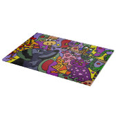 Abstracte kunst van geweldige dieren snijplank (Hoek)