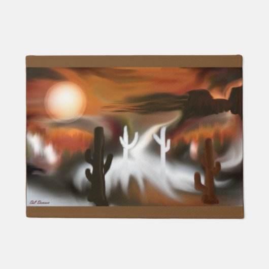 Abstracte kunst van het zuidwesten deurmat (Voorkant)