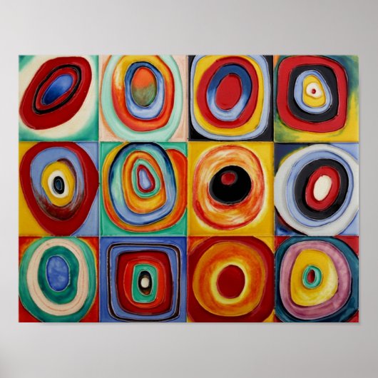 Abstracte kunst van Kandinsky Poster (Voorkant)