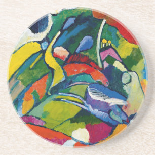 Abstracte kunst van Kandinsky Zandsteen Onderzetter