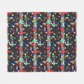 Abstracte kunst van kinderen fleece deken (Voorkant (Horizontaal))