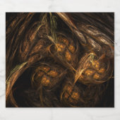 Abstracte kunst van moeder aarde bier etiket (Enkel label)