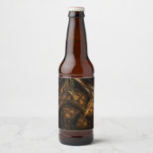 Abstracte kunst van moeder aarde bier etiket (Voorkant)