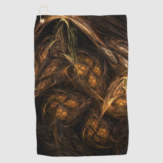 Abstracte kunst van moeder aarde golfhanddoek (Voorkant)