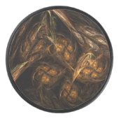 Abstracte kunst van moeder aarde hockey puck (Voorkant)