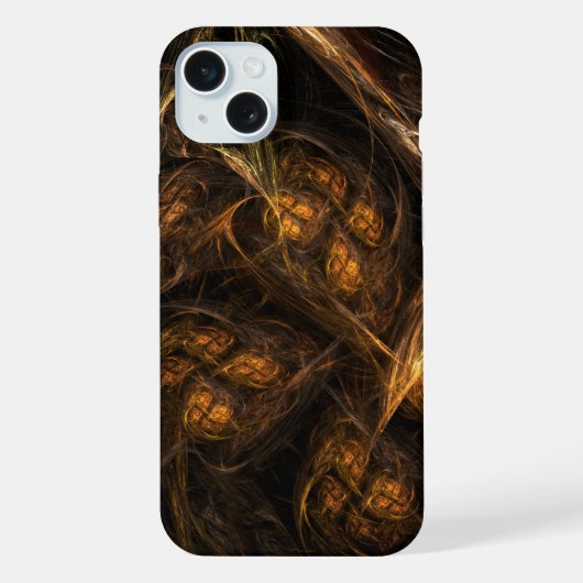 Abstracte kunst van moeder aarde iPhone hoesje (Achterkant)