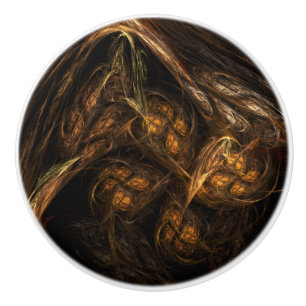 Abstracte kunst van moeder aarde keramische knop