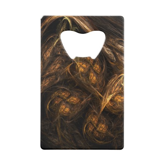 Abstracte kunst van moeder aarde kredietkaart flessenopener (Achterkant)