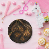 Abstracte kunst van moeder aarde papieren bordje (Feest)