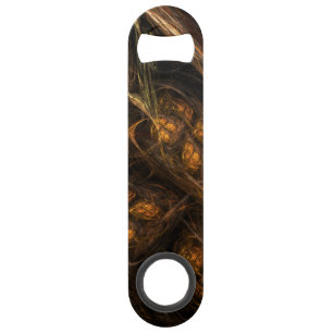 Abstracte kunst van moeder aarde speed flessenopener