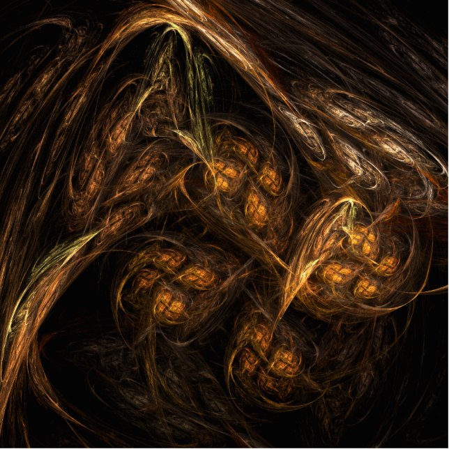 Abstracte kunst van moeder aarde staand fotobeeldje  (Voorkant)