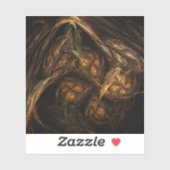 Abstracte kunst van moeder aarde sticker (Vel)